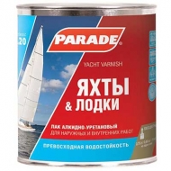 Лак для яхт и лодок PARADE ( Параде ) CLASSIC L20 полуматовый 0,75 л