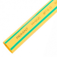 Трубка термоусадочная клеевая  REXANT 1,5/0,75мм желто-зеленая 1м 20-1507