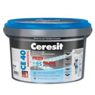 Затирка для швов Ceresit СЕ 40 Aquastatic цементная для внутренних и наружных работ СВЕТЛО-КОРИЧНЕВАЯ 2кг 