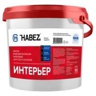 Краска интерьерная для стен и потолков HABEZ ( Хабез ) 11 кг