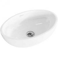 Раковина накладная для ванной Sanita Luxe Ringo белая 530х340х150мм