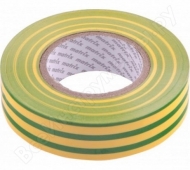 Изолента ПВХ 15ммх10м желто-зеленая 150мкм|Matrix