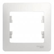 Рамка для розеток и выключателей 1 пост GLOSSA белый SchЕ GSL000101