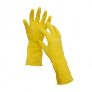 Перчатки резиновые латексные желтые L.XL.