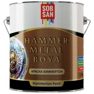 Краска декоративная с молотковым эффектом SOBSAN Hammer Metal Boya слоновая кость 0,75 кг.