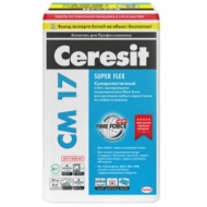 Клей плиточный суперэластичный Ceresit ( Церезит ) для внутренних и наружных работ СМ-17 25 кг 