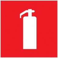 Наклейка знак пожарной безопасности Огнетушитель REXANT 200х200мм  56-0051