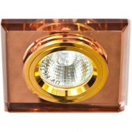 Светильник FERON 8170-2 MR16 50W G5.3, коричневый-золото