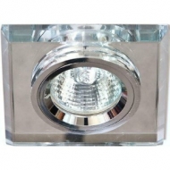 Светильник FERON 8170-2 MR16 50W G5.3, серебро-серебро