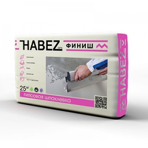 Шпатлевка гипсовая финишная Habez (Хабез) Финиш для внутренних работ 25кг 