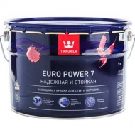 Краска моющаяся для стен и потолков Tikkurila ( Тиккурила ) Euro Power 7 9 л.