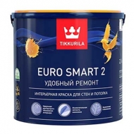 Краска интерьерная для стен и потолков Tikkurila ( Тиккурила ) Euro Smart 2 2.7 л.