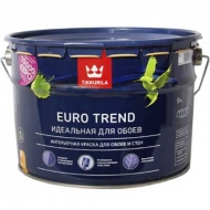 Краска интерьерная для обоев и стен Tikkurila ( Тиккурила ) Euro Trend 9 л.
