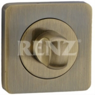 Завертка квадратная к ручкам RENZ BK 02 AB бронза античная