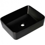 Раковина накладная для ванной GAPPO на столешницу квадрат черная 480х370х130мм GT403-8