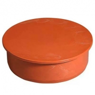 Заглушка канализационный пластиковая оранжевая d-110мм