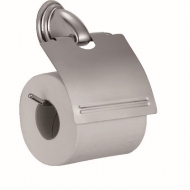 Держатель для туалетной бумаги с крышкой хром S-003151