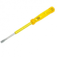 Индикаторная отвертка  желтая ручка 100-250В, 190мм 56519