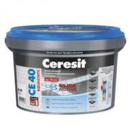 Затирка для швов Ceresit СЕ 40 Aquastatic цементная для внутренних и наружных работ КАКАО 2кг 