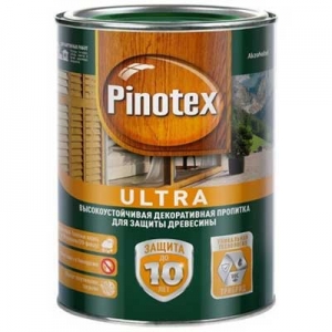 Декоративно-защитная пропитка для древесины Pinotex ( Пинотекс ) Ultra тиковое дерево 2,7 л