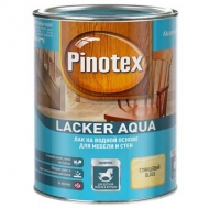 Лак для мебели и стен Pinotex Lacker Aqua на водной основе глянцевый 1 л