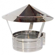 Зонт-хомут для дымохода нержавеющая сталь d=150мм
