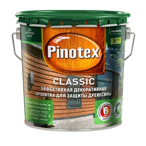 Pinotex Classic декоративно-защитная пропитка для древесины CLR база под колеровку 2,7л